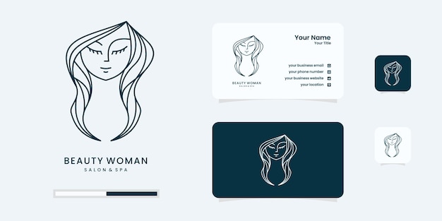 Beauty logo for salon with modern style logo design inspiration.