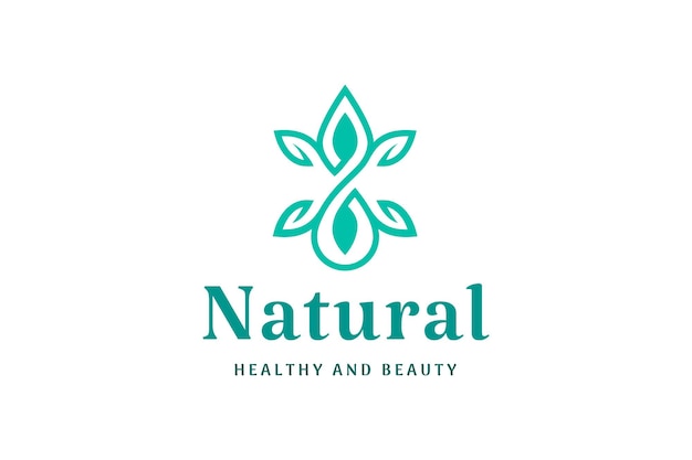 Beauty logo with modern and elegant shape