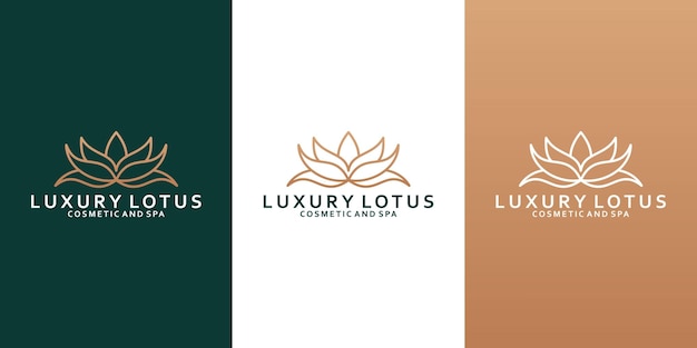 Beauty lotus logo design for your business spa, saloon, yoga