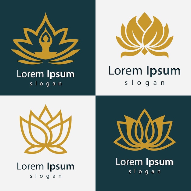 Beauty lotus logo images illustration design