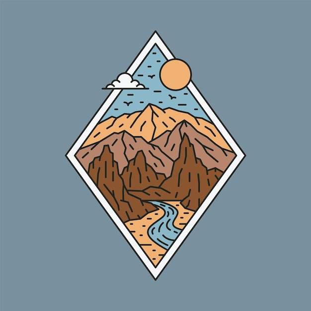 Beauty nature for adventure graphic illustration vector art tshirt design