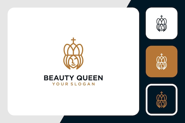 beauty queen logo design inspiration