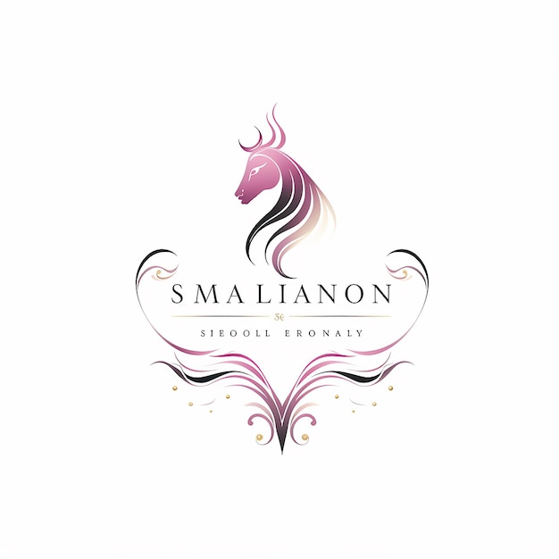 Beauty salon concept Logo design