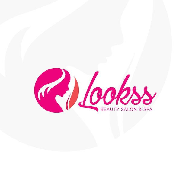 Beauty Salon and Spa Girl Fashion Logo