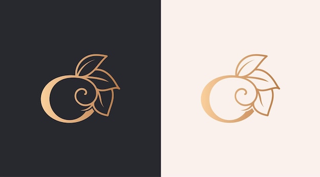 beauty salon woman  style logo O design