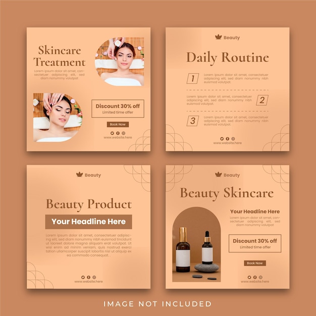 Beauty and Skincare Instagram Post Template