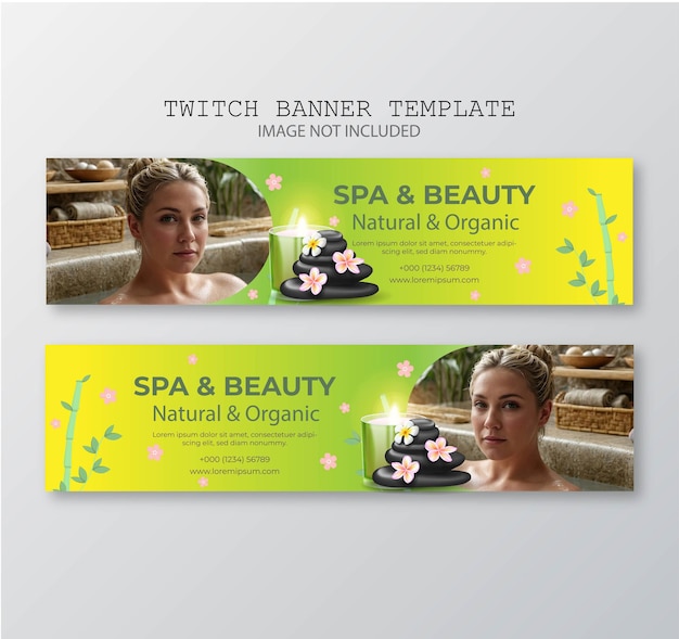 Beauty and spa banners