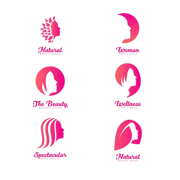 Beauty and Spa Feminine Logo Collection