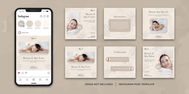 Beauty And Spa Instagram Post Template