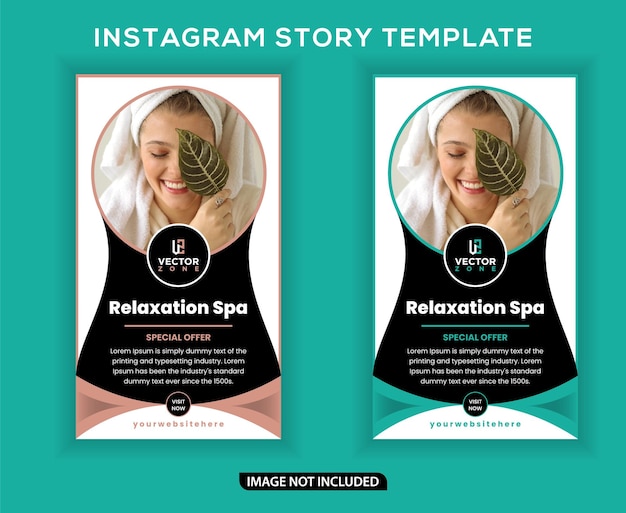 Beauty and spa instagram social media story