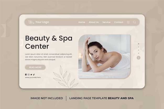 Beauty And Spa Landing Page Design Template