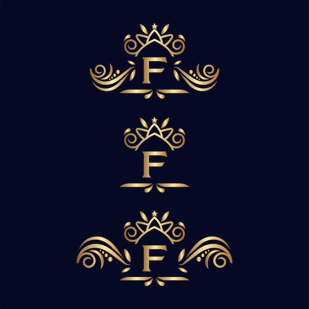 beauty spa letters logos F