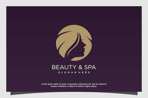 Beauty and spa logo concept Premium Vector