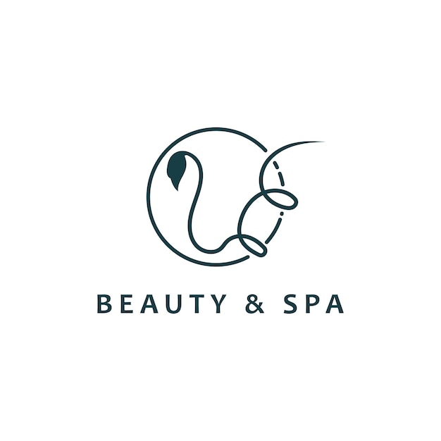 Beauty spa logo design template salon icon vector