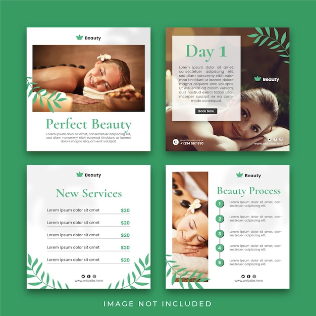 Beauty and Spa Nature Post Template