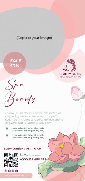 beauty spa salon banner templates