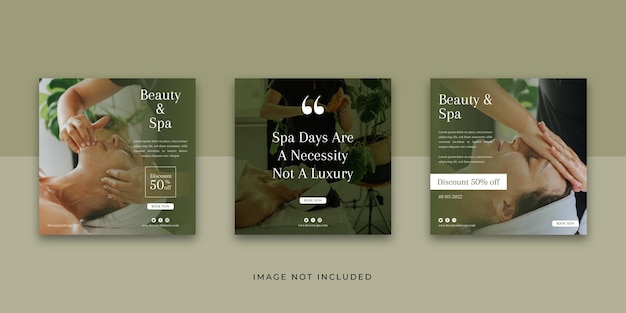 Beauty And Spa Social Media Instagram Post Template