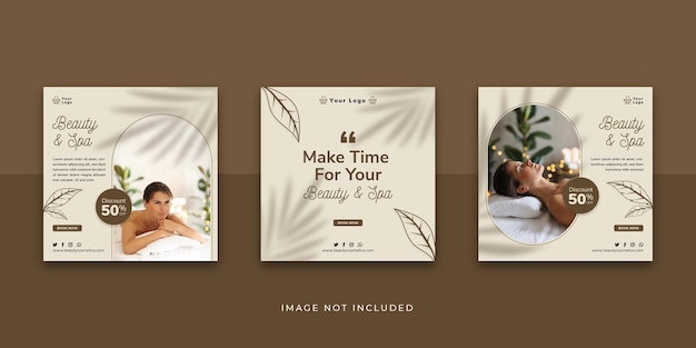 Beauty And Spa Social Media Instagram Post Template