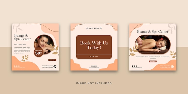 Beauty And Spa Social Media Post Template Instagram