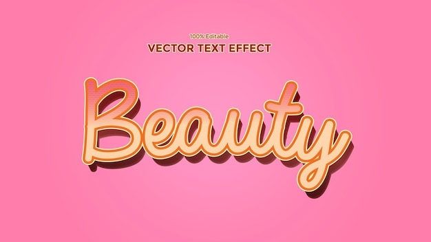 beauty text effect