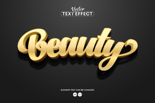 Beauty text effect