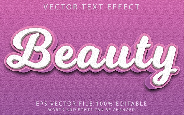 beauty text effect