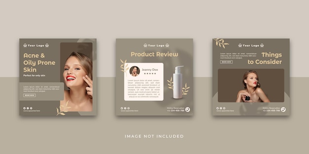 Beauty Treatment Social Media Post Template