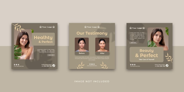 Beauty Treatment Social Media Post Template