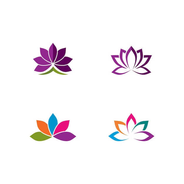 Beauty Vector flowers design logo Template icon