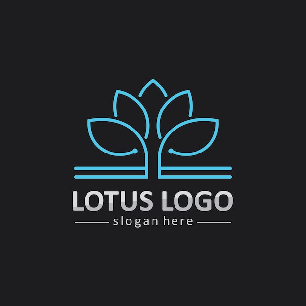 Beauty Vector lotus flowers design logo Template icon