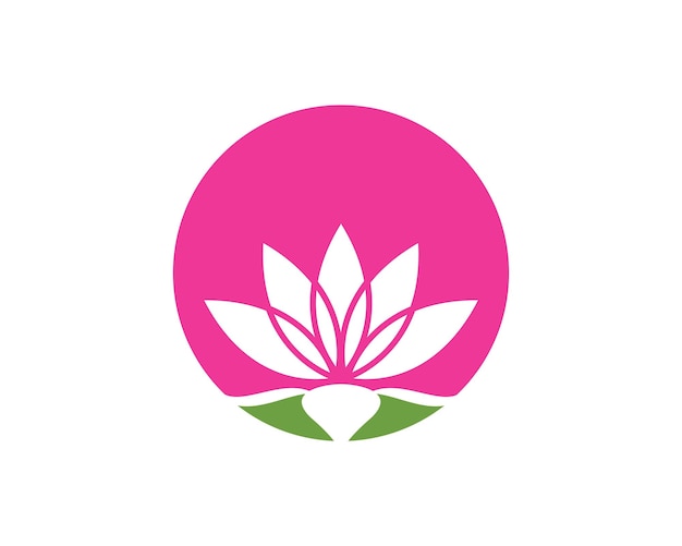 Beauty Vector Lotus flowers design logo Template