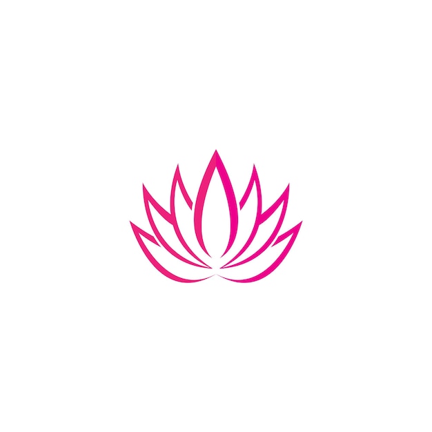 Beauty Vector Lotus flowers design logo Template