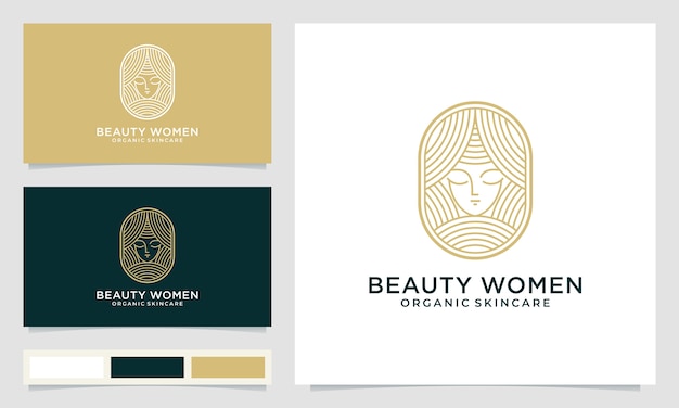 beauty woman logo design inspiration for skin care, salons and spas and other beauty products