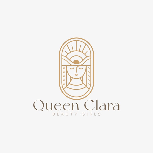 Beauty woman logo illustration concept for salon or fashion business template