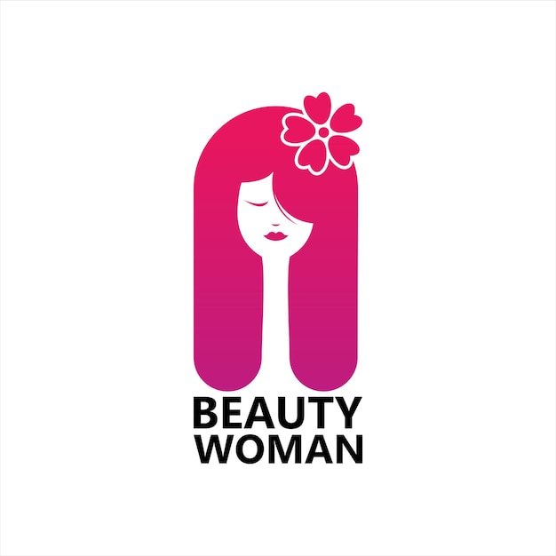 Beauty Woman Logo Template Design Vector, Emblem, Design Concept, Creative Symbol, Icon