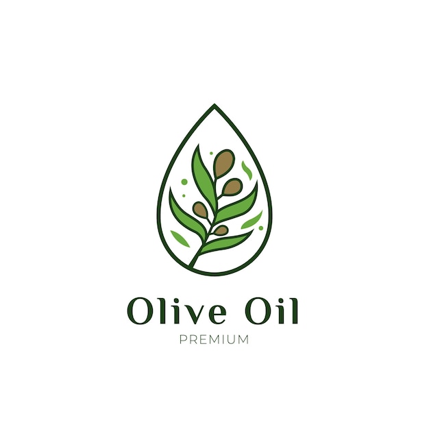 Beauty woman and olive nature logo concept