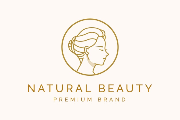 Beauty woman spa logo brand