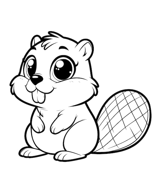 Beaver Coloring Page