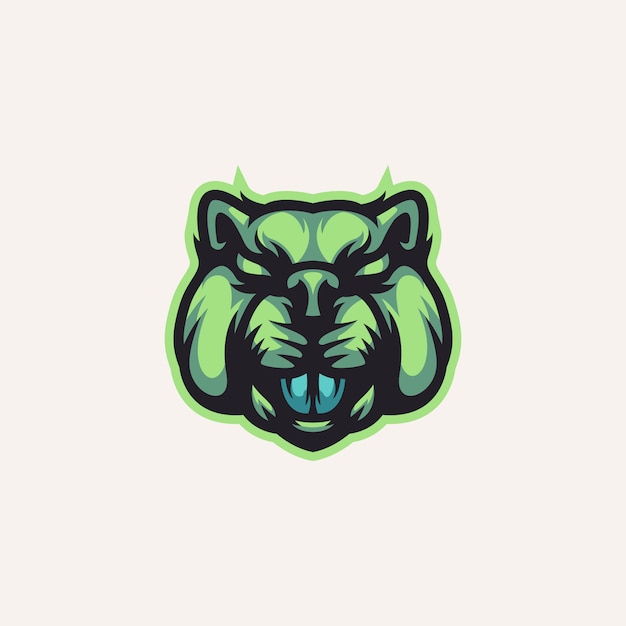 Beaver logo template