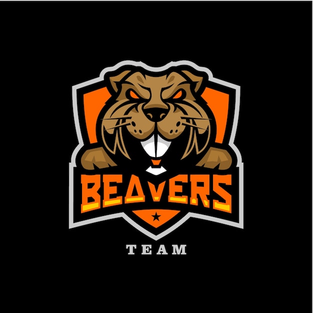 Beavers Team Mascot Sport Logo