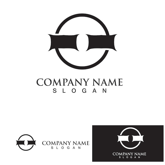 Bed logo and symbol hotel business logo vector