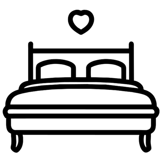 bedroom icon outline