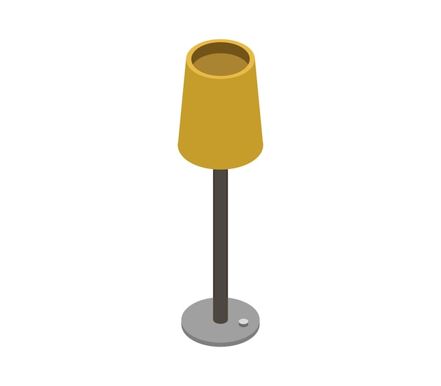 Bedside lamp isometric