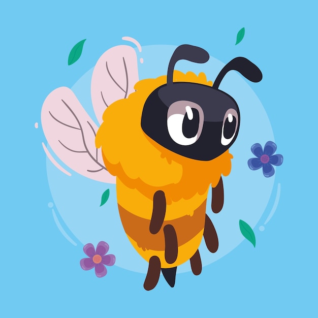 Bee flying animal spring