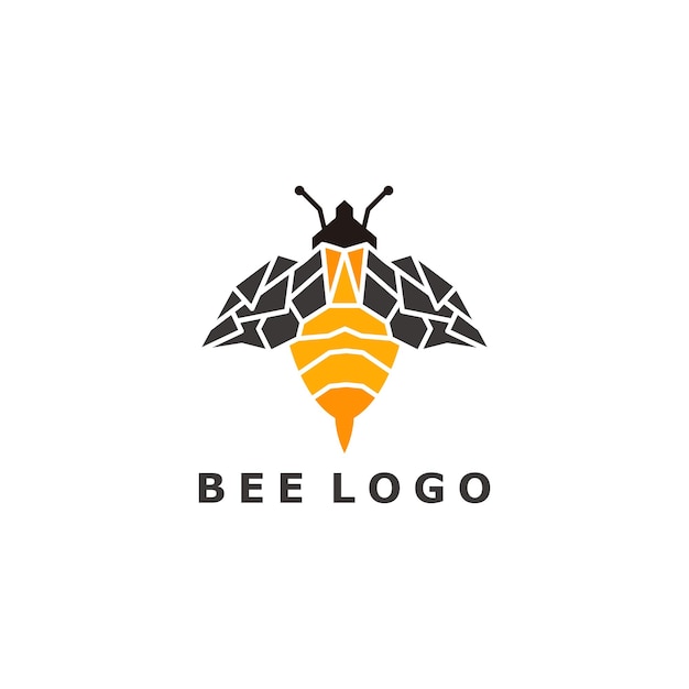 Bee logo icon vector image