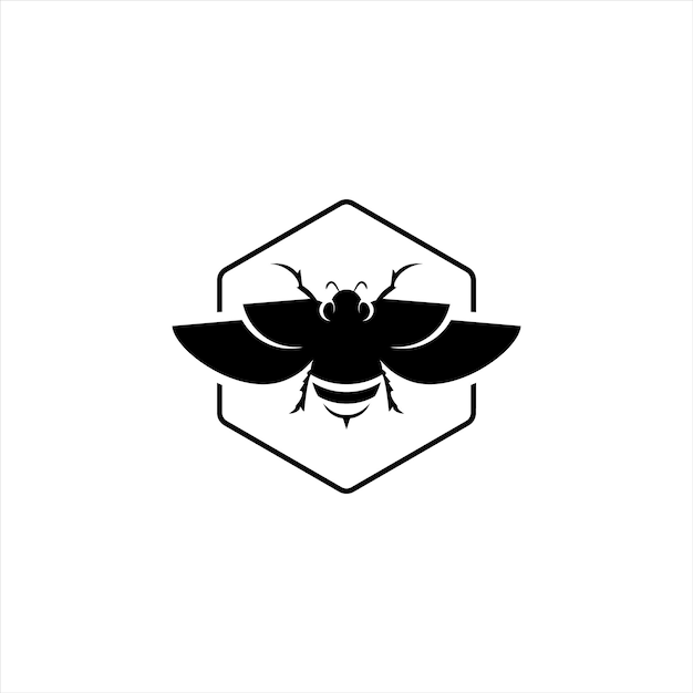 bee logo modern simple