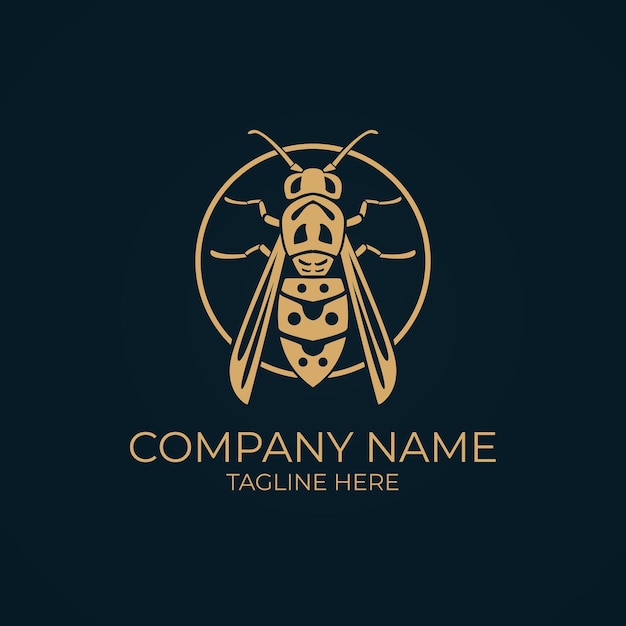 Bee logo vector