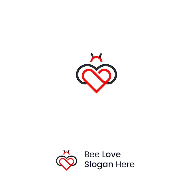 Bee Love logo Design