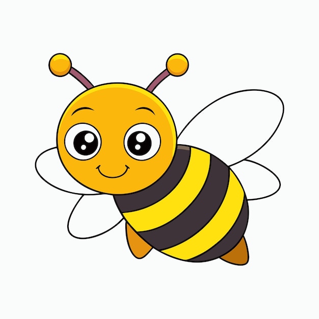 bee vector and illustration in white background