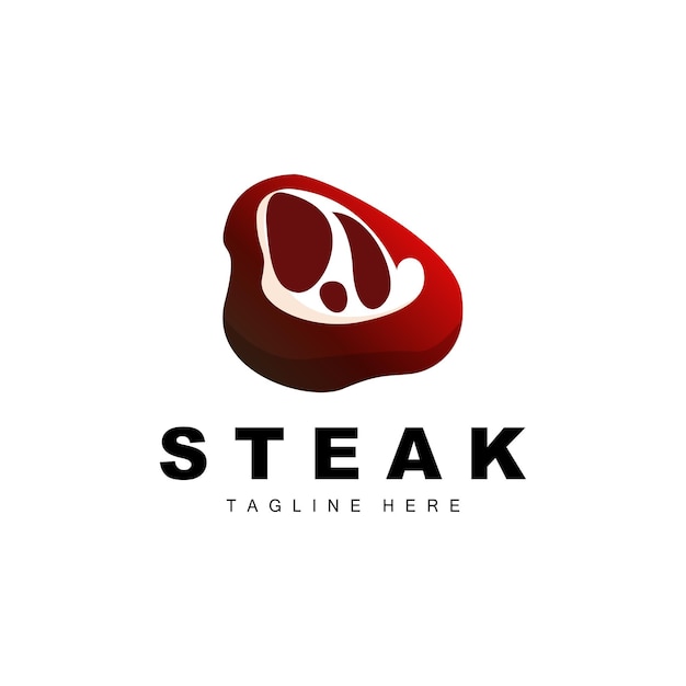 Beef Logo Meat Steak Vector Grill Cuisine Design Steak Restaurant Brand Template Icon